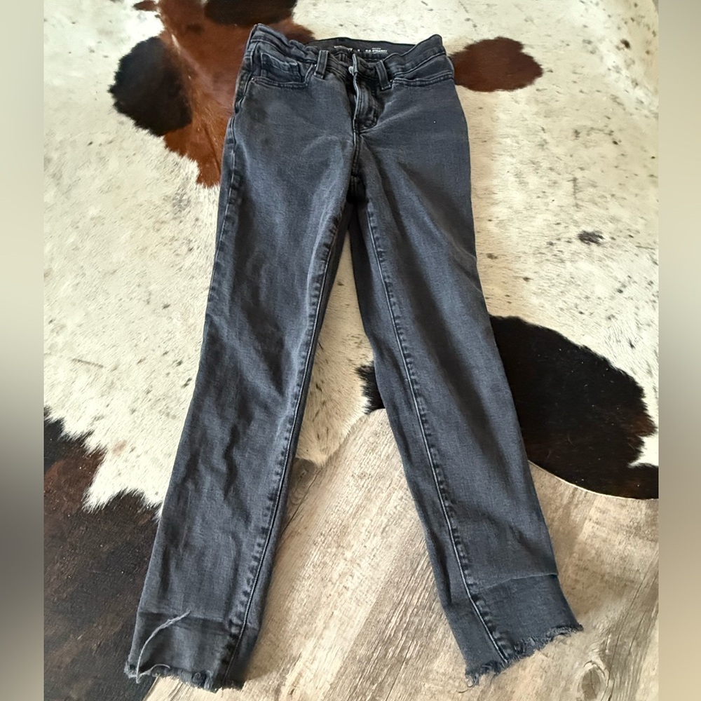 Old Navy Women's Dark Gray Straight Leg Jeans